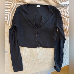 Sunday Best Black Long Sleeve Top